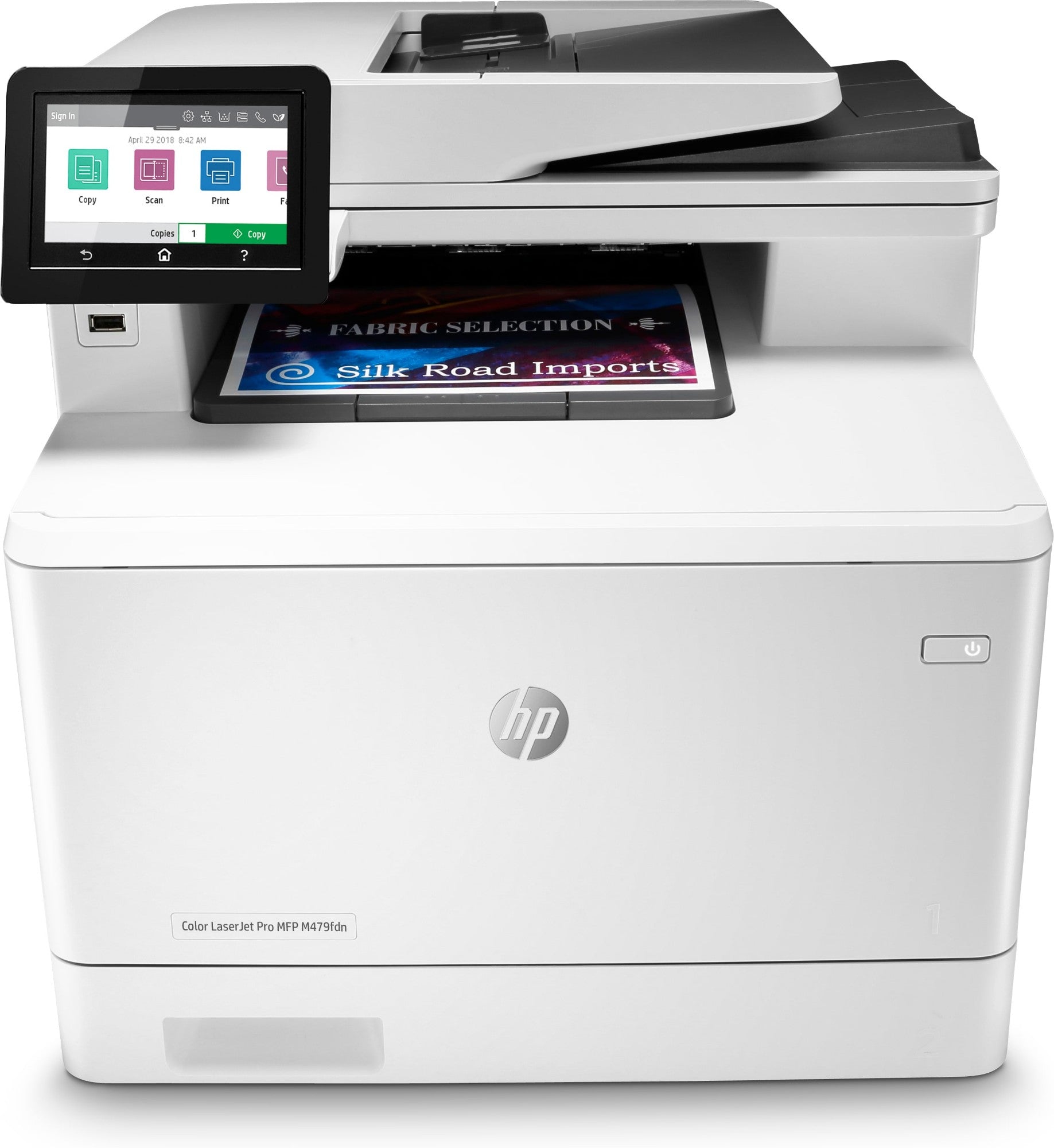 HP Color Laserjet Pro Mfp M479Fdn, Print, Copy, Scan, Fax, Email, Scan To Emailpdf; Two-Sided Printing; 50-Sheet Uncurled Adf-(W1A79A#B19)